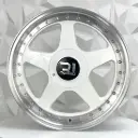 RIN 17X7.5 4-100/114.3 R1 SPORT 5037HB WHITE MI+CHROME RIVETS ET35 CB73.1