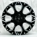 RIN 16X8 5-127 R1 SPORT QC827 FU BLACK MILLING ET10 CB83
