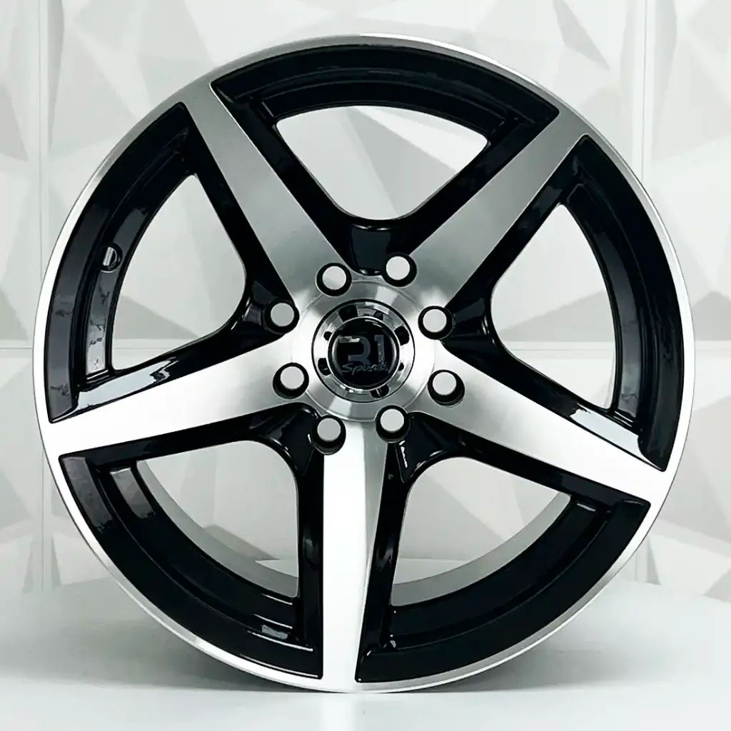 RIN 14X7.5 4-100/114.3 R1 SPORT 10131 BLACK MACHINE FACE ET-12 CB73.1