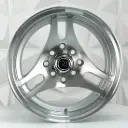 RIN 13X7 4-100/114.3 R1 SPORT L2169 SILVER MACHINED FACE AND LIP ET-10 CB73.1