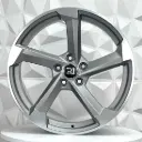 RIN 19X8.5 5-112 R1 SPORT R1397 MATE GUNMETAL MACHINE LIP ET40 CB66.1