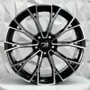 RIN 19X8 5-112 R1 SPORT R3267 BLACK MACHINE FACE ET40 CB66.1